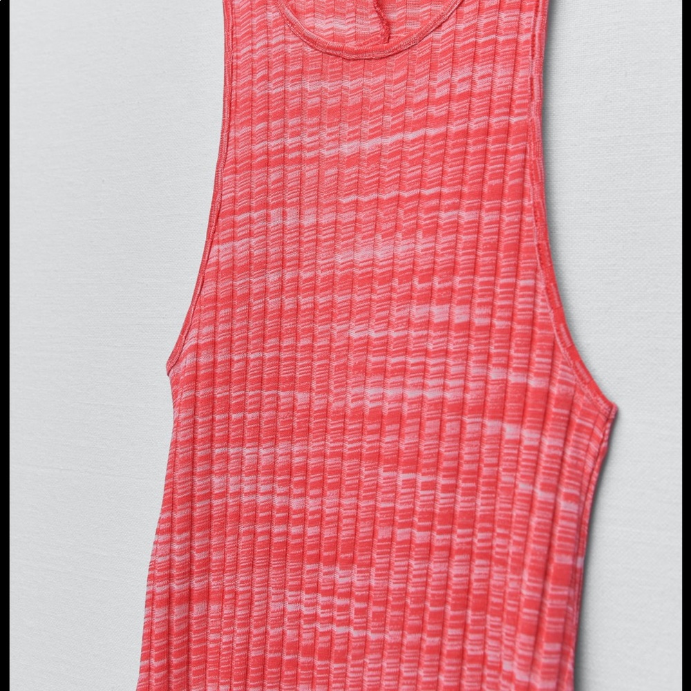 NWT Zara Sleeveless Open Back Knit Dress Sz M - Picture 6 of 7